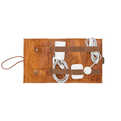 Salida Travel Pouch and Premium Leather Cable Organizer