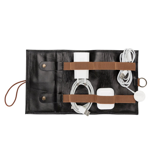 Salida Travel Pouch and Premium Leather Cable Organizer