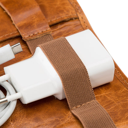 Salida Travel Pouch and Premium Leather Cable Organizer