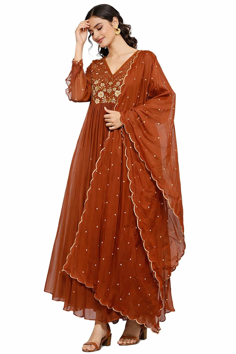 Floral Print Ethnic Wear Set